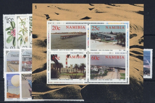 1990, Namibia, 664-67 u.a., **