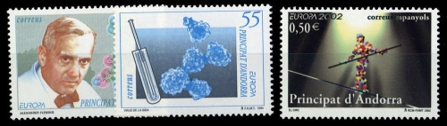 1994, Andorra Spanische Post, 237-38 u.a., **