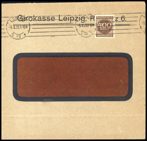 1923, Deutsches Reich, 271 Lo, Brief