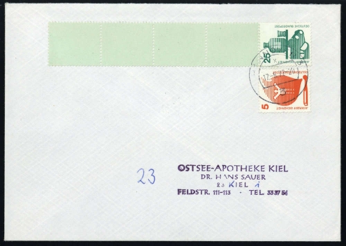 1972, Bundesrepublik Deutschland, 697 A RE u.a., Brief
