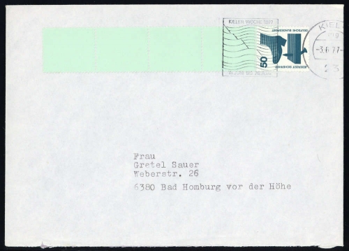 1977, Bundesrepublik Deutschland, 700 A RE, Brief