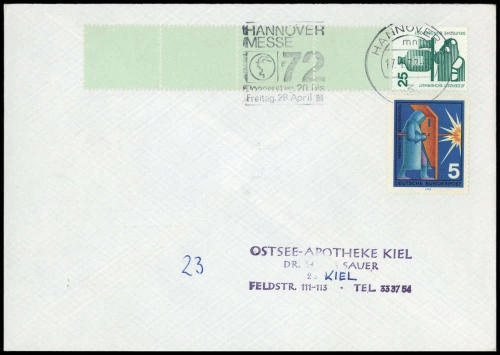 1972, Bundesrepublik Deutschland, 697 A RE u.a., Brief