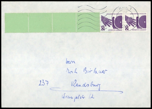 1972, Bundesrepublik Deutschland, 696 A RE u.a., Brief