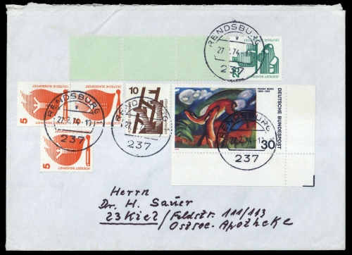 1974, Bundesrepublik Deutschland, 697 A RE u.a., Brief