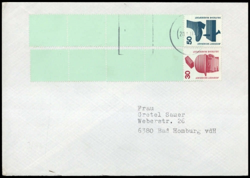 1977, Bundesrepublik Deutschland, 698A + 700A RE, Brief