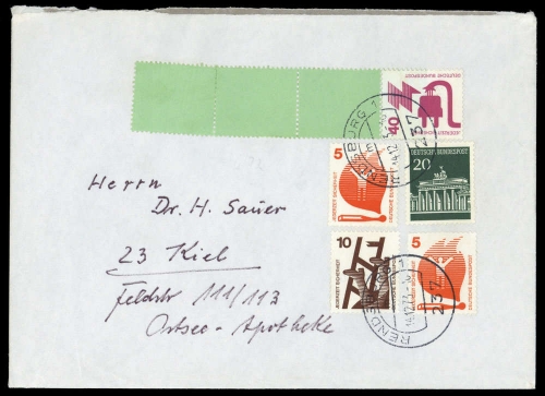 1973, Bundesrepublik Deutschland, 699 A RE u.a., Brief