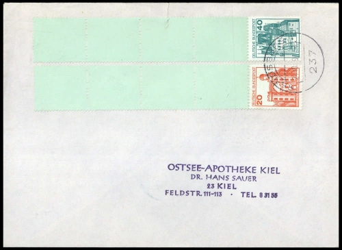1979, Bundesrepublik Deutschland, 915A + 995 RE, Brief