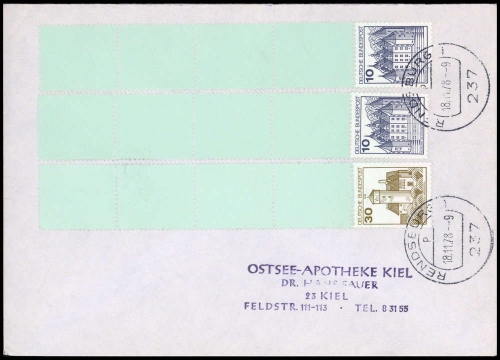 1978, Bundesrepublik Deutschland, 913 A RE u.a., Brief