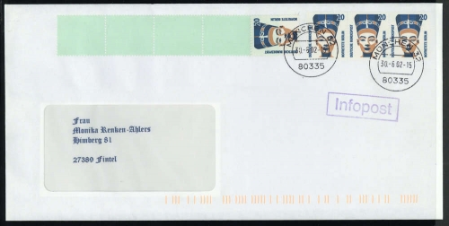 2002, Bundesrepublik Deutschland, 1398 A RE u.a., Brief