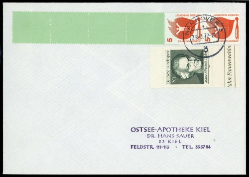 1972, Bundesrepublik Deutschland, 694 A RE u.a., Brief