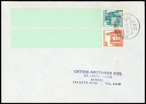 1979, Bundesrepublik Deutschland, 915A + 995 RE, Brief