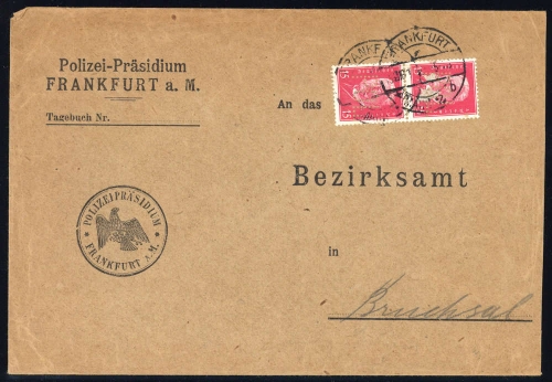 1928, Deutsches Reich, 414 POL (2), Brief