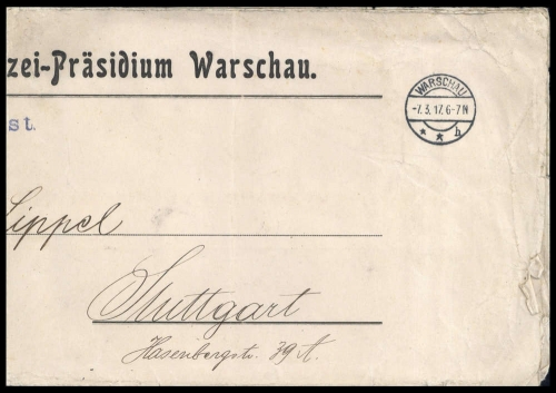 1917, Deutsche Besetzung I. WK Polen, Brief