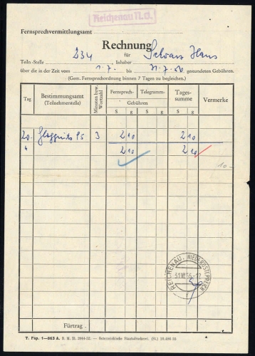 1956, Österreich, Brief