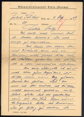 1949, Österreich, Brief