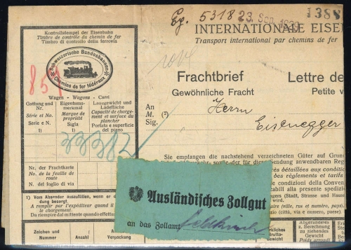 1929, Österreich, Brief