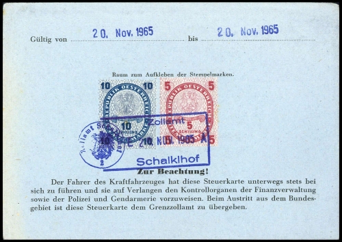 1965, Österreich, Brief