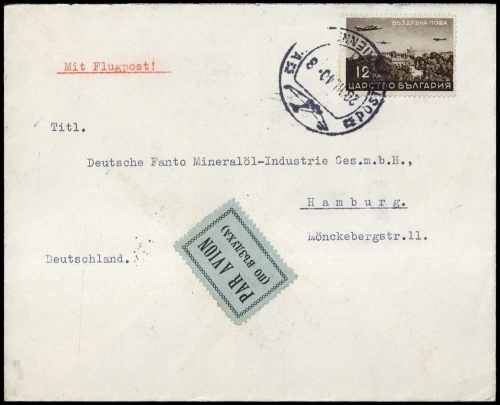 1940, Bulgarien, 382, Brief