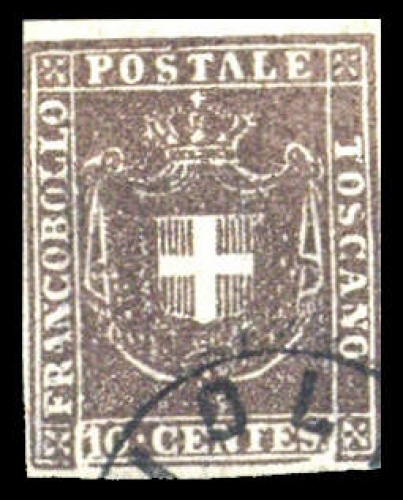 1860, Italien Staaten Toscana, 19 Var., gest.