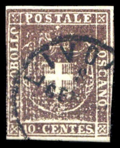 1860, Italien Staaten Toscana, 19 Var., gest.