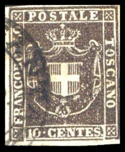 1860, Italien Staaten Toscana, 19 Var., gest.