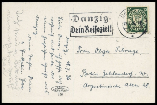 Danzig, Brief