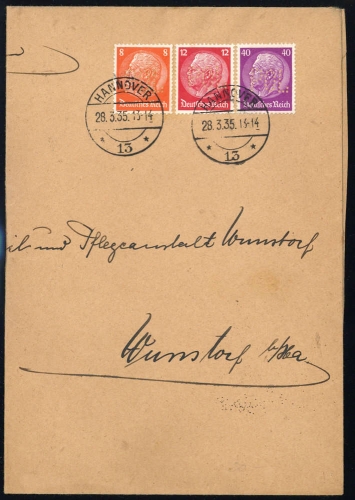Deutsches Reich, 485 u.a., Brief