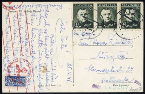 1939, Slowakei, 67 A (3), Brief