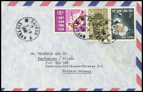 1961, Vietnam Süd, 352 u.a., Brief