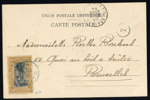 1896, Belgisch Kongo, 22, Brief