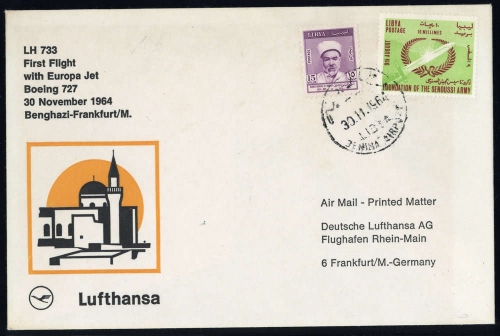 1964, Libyen, 156 u.a., Brief
