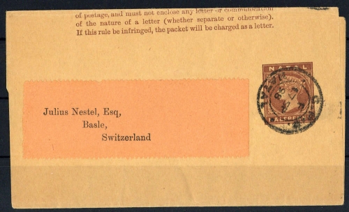 1885, Natal, S 1, Brief