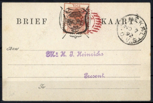 1891, Oranjefreistaat, P 6 I, Brief