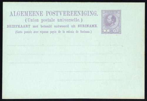 1883, Surinam, P 6 b, Brief