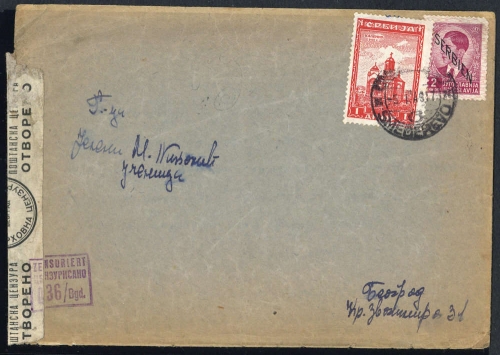 1941, Deutsche Besetzung II. WK Serbien, 5, 72, Brief