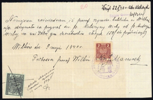 1940, Polen, Briefst.