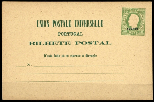 1879, Azoren, P 8 b, Brief