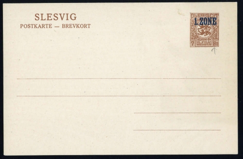 1920, Deutsches Abstimmgeb. Schleswig, P 4 Var., *