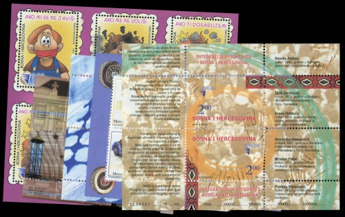 2002, Bosnien-Herzegowina (Republik), Bl. 16 u.a., **