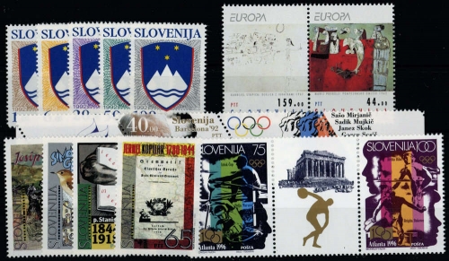 1992, Slowenien, 8-12 u.a., **