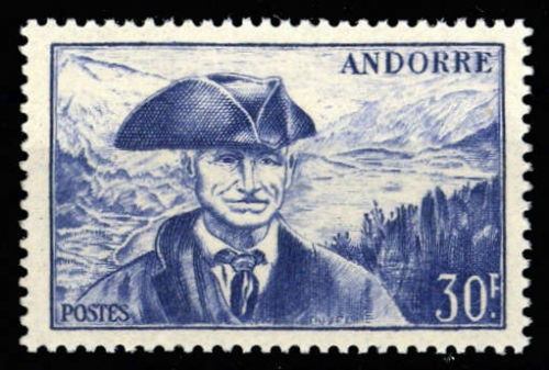 1944, Andorra Französische Post, 138, **