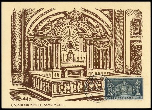 1958, Vatikanstaat, 277 MK, Brief