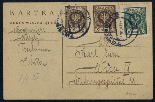 1924, Polen, 202 (2), 205, Brief