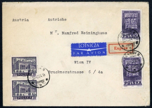 1964, Polen, 1215 (2) u.a., Brief