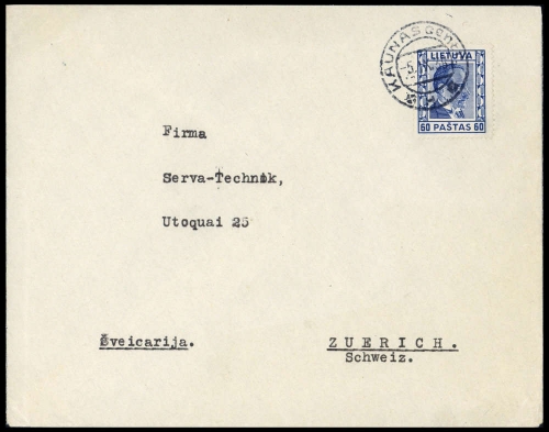1938, Litauen, 412, Brief