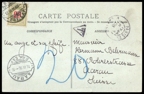 1906, Schweiz, 19 BY, Brief