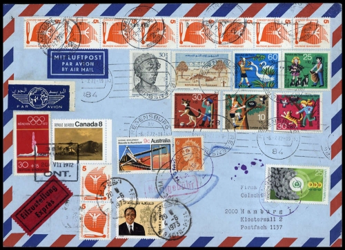 1972, Marokko, 721 u.a., Brief