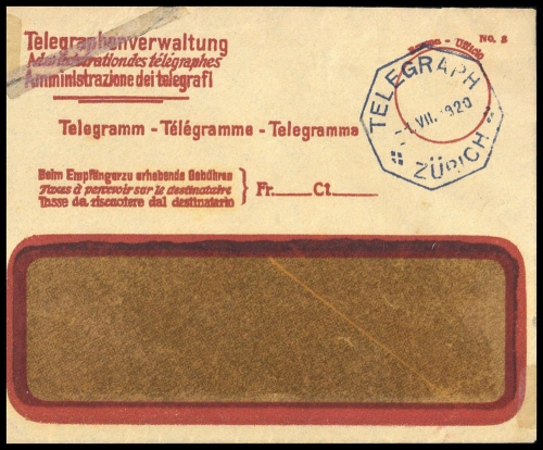 1920, Schweiz, Brief