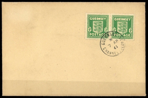 1941, Deutsche Besetzung II. WK Guernsey, 1 d, FDC