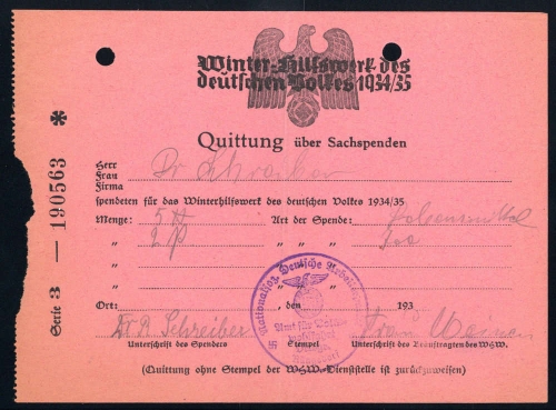 1934, III. Reich Propaganda,Organisationen,WHW